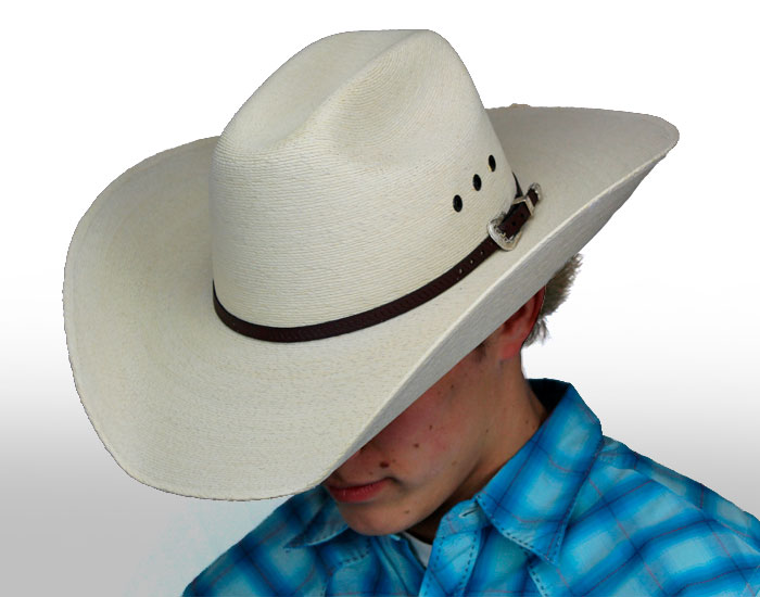 Dallas Hats® Cattleman Extra Fine White Palm Hat